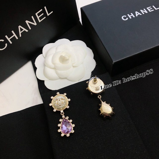 Chanel專櫃走秀款秋冬系列耳飾 香奈兒中古款耳釘耳環 zgb1362